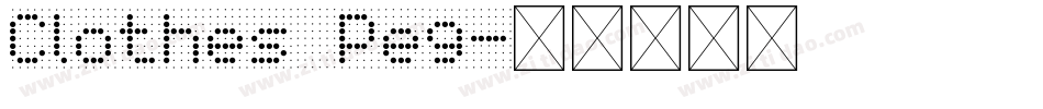 Clothes Peg字体转换